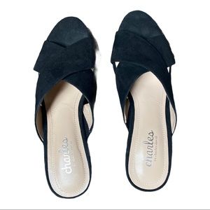 Charles David mule wedge shoes excellent condition!